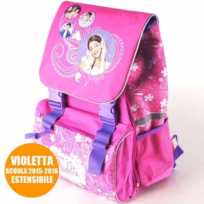 Zaino Estensibile Violetta My Song Disney Channel Scuola Bambine Elementari