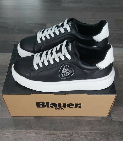 Blauer Sneakers Donna Nere Suola Bianca S4venus01/lea