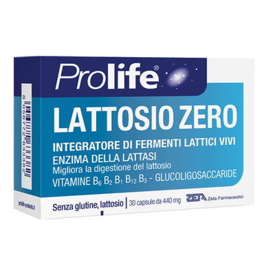 Zeta Farmaceutici Spa Prolife Lattosio Zero 30Cps Salute e cura della persona/Vitamine minerali e integratori/Colture batteriche/Lactobacillus FarmaFabs - Ercolano, Commerciovirtuoso.it