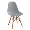 Sedia in Policarbonato moritz Da Interno Grigia Con Piedi in Legno Giardino e giardinaggio/Arredamento da giardino e accessori/Sedie/Sedie per tavolo da giardino Decor Space - Altamura, Commerciovirtuoso.it