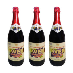 3x Pure Heaven Sparkling Celebration Drink Red Grape Analcolico 750 Ml Vino  Bianco Frizzante Analcolico Da Uva Verde 
